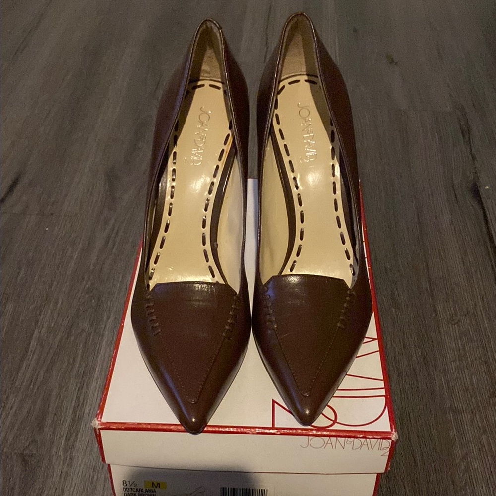 Joan & David Brown Heels